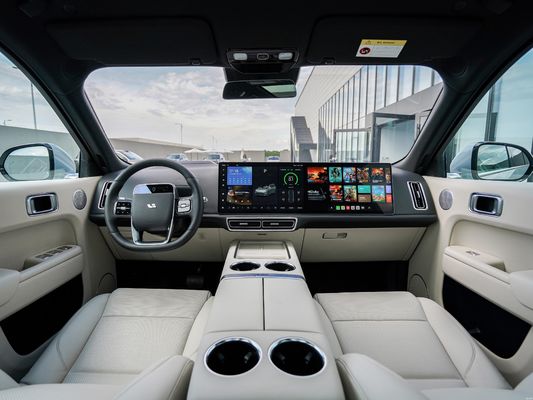Estructura del cuerpo SUV híbrido eléctrico de 6 plazas con aceleración de 5.3s y rango extendido