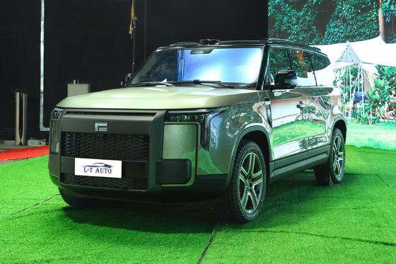 Versión 2024 BAIC Jishi 01 SUV de tamaño medio y grande Stone 01 EV Hybrid Car con 7 asientos de lujo