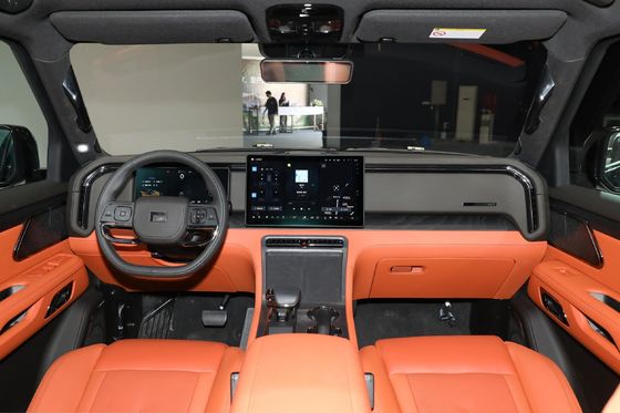 Versión 2024 BAIC Jishi 01 SUV de tamaño medio y grande Stone 01 EV Hybrid Car con 7 asientos de lujo