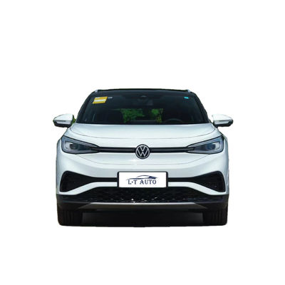 Volkswagen ID4X Long Endurance Dirección de mano izquierda Coche eléctrico y exterior blanco cristalino