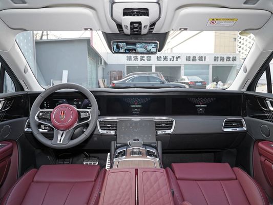 Seis asientos Hongqi E-hs9 2023 2024 Vehículo eléctrico insignia con base de ruedas de 3110 mm