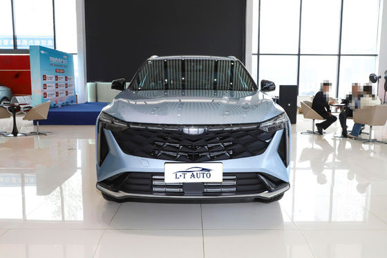 2024 Modelo Geely Boyue1.5TD DCT SUV 5 asientos FWD Gas Hybrid Car con delante 4 trasero 4 radar