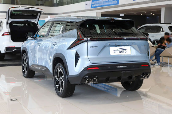 2024 Modelo Geely Boyue1.5TD DCT SUV 5 asientos FWD Gas Hybrid Car con delante 4 trasero 4 radar