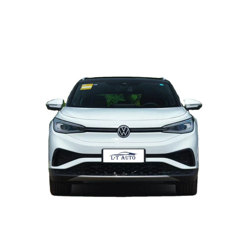 Volkswagen ID4X Long Endurance Dirección de mano izquierda Coche eléctrico y exterior blanco cristalino